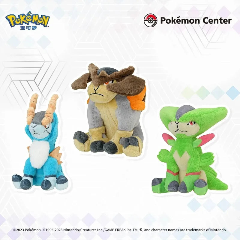 Peluche Pokémon Mini Collection - Doudou Personnage Anime Deino Zweilous Thundurus Tornadus Virizion Terrakion Cobalion