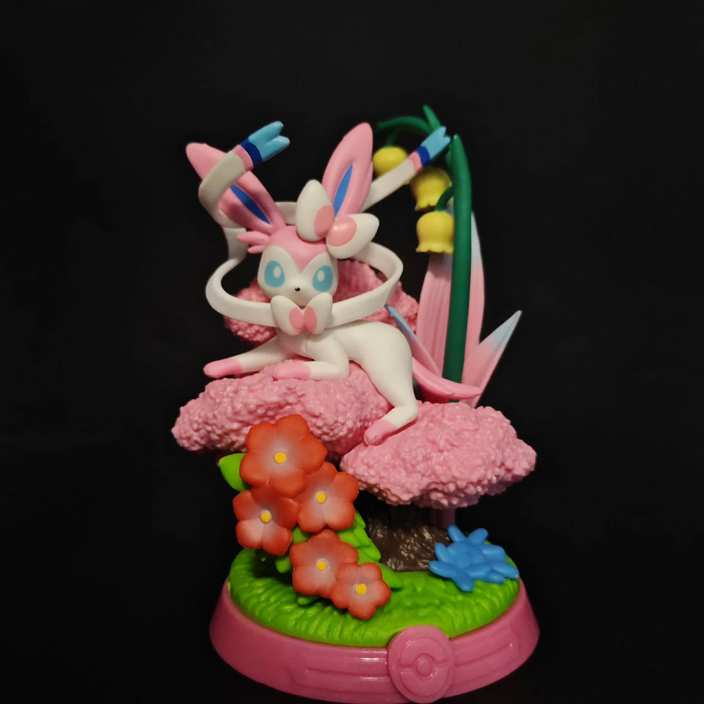 Set Figurines Pokémon Évolutions Évoli - Nymphali, Noctali, Aquali & Famille (9pcs)