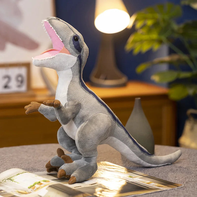 Peluche Dinosaure Réaliste Colore – Triceratops, Diplodocus & Stegosaure