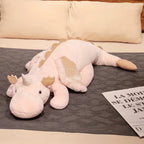 Peluche Licorne Géante 150cm Allongée – Grand Doudou Dragon Moelleux