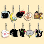 Lot Porte-Clés Chats Memes Internet – Pendentifs Illustration Chat Mignon & Drôle