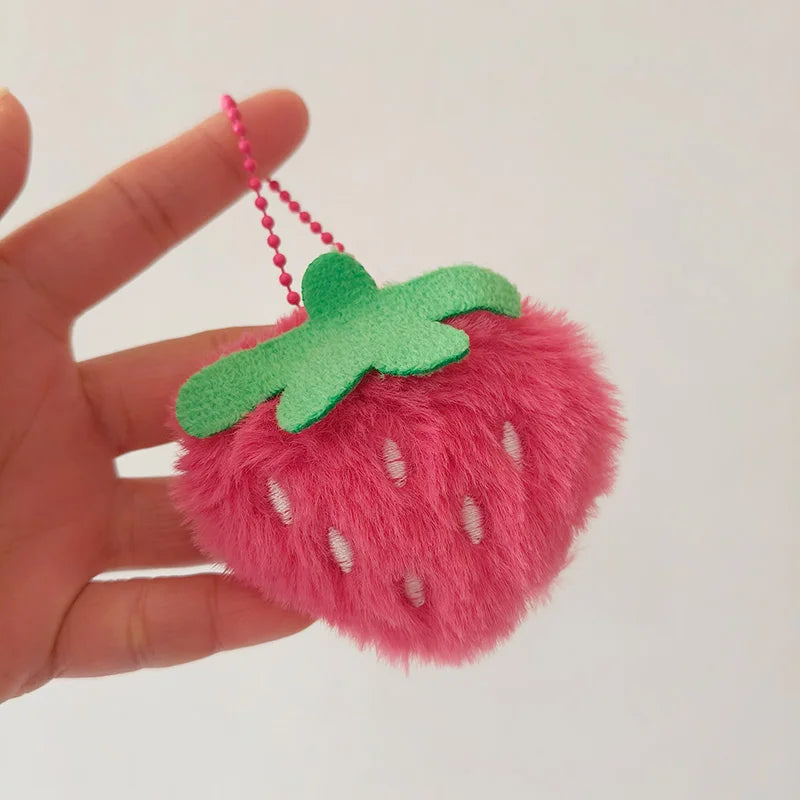 Mini Pendentif Peluche Kawaii – Bijou de Sac porte clé Ours, Fraise, Étoile & Lapin