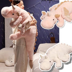Peluche Licorne Géante 150cm Allongée – Grand Doudou Dragon Moelleux