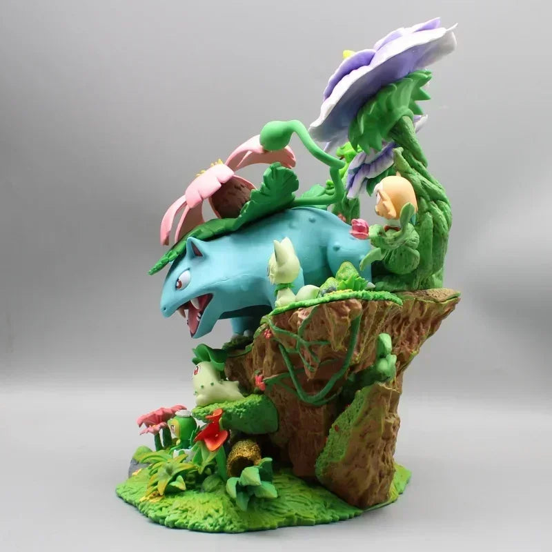 Statue Figurine Pokémon Florizarre & Starters Plante (33cm)