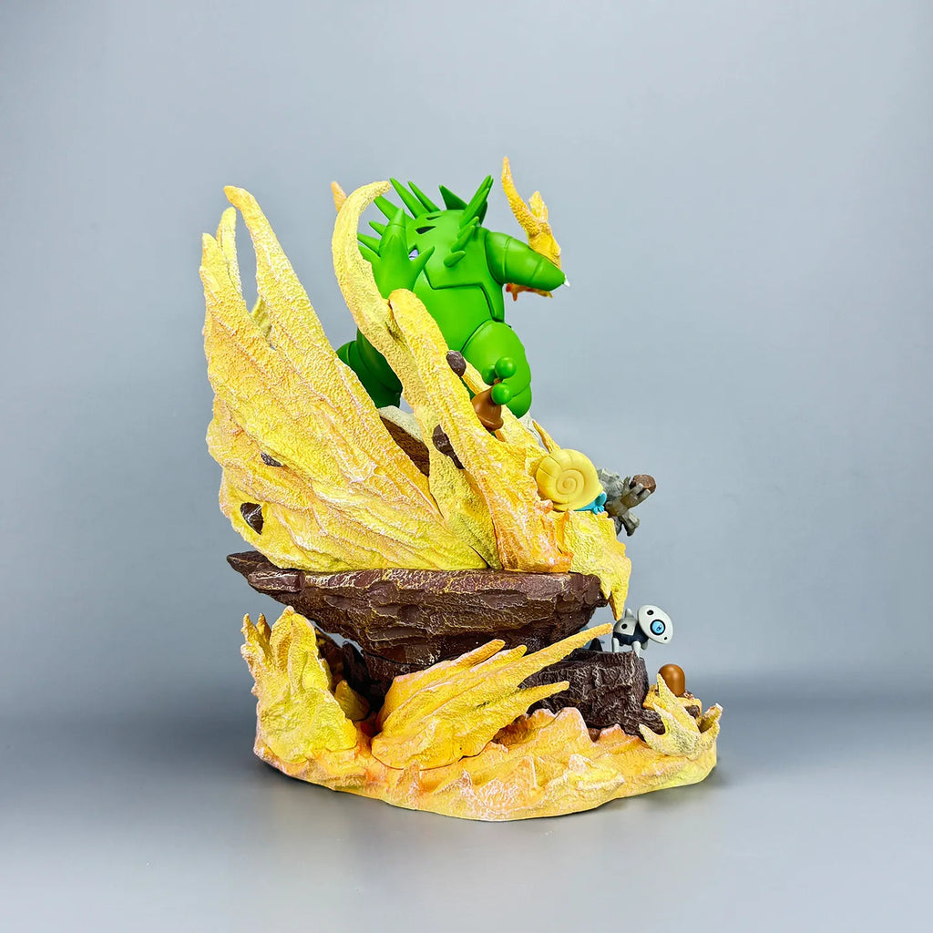 Statue Figurine Pokémon Tyranocif & Type Sol Roche - Tempête de Sable