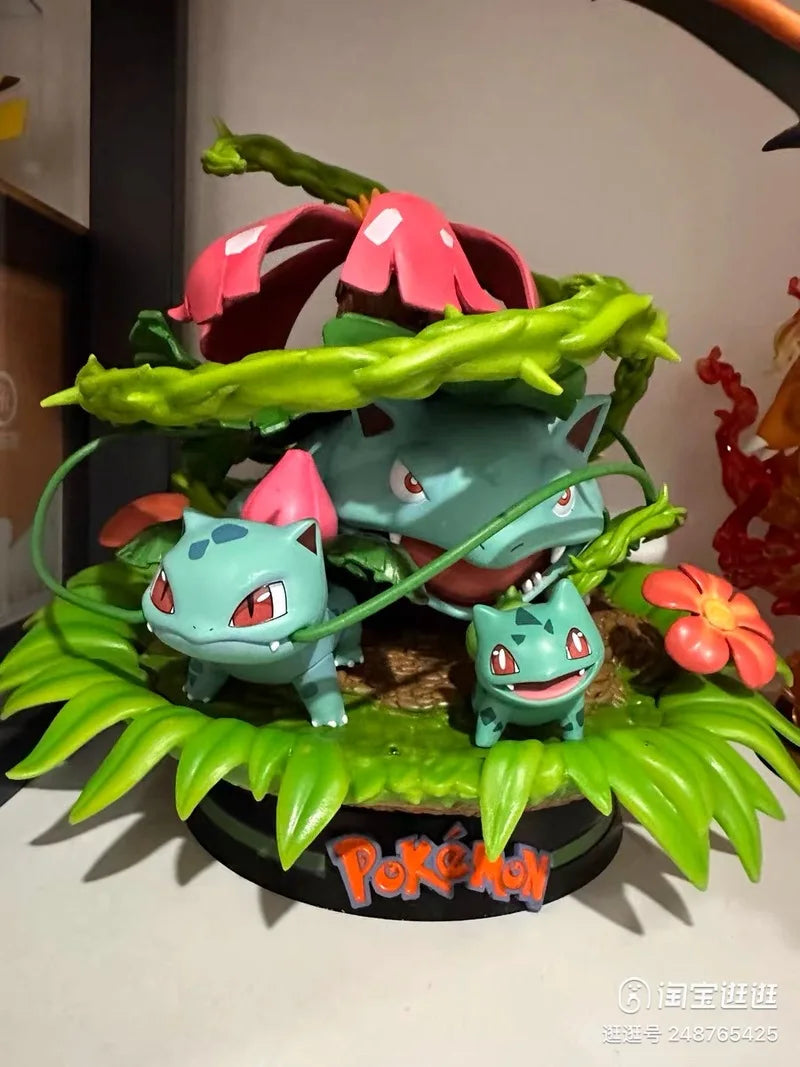 Statue Figurine Pokémon Évolution Florizarre - Effet Forêt Botanique