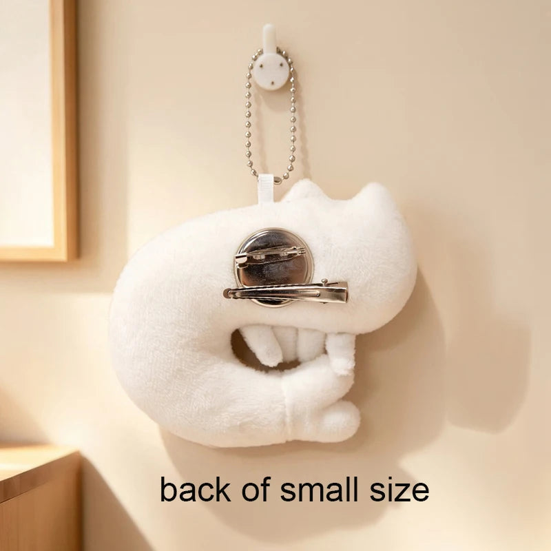 Peluche Chat Incurvée Forme crevette – Coussin de Nuque Moelleux Animaux
