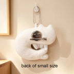 Peluche Chat Incurvée Forme crevette – Coussin de Nuque Moelleux Animaux