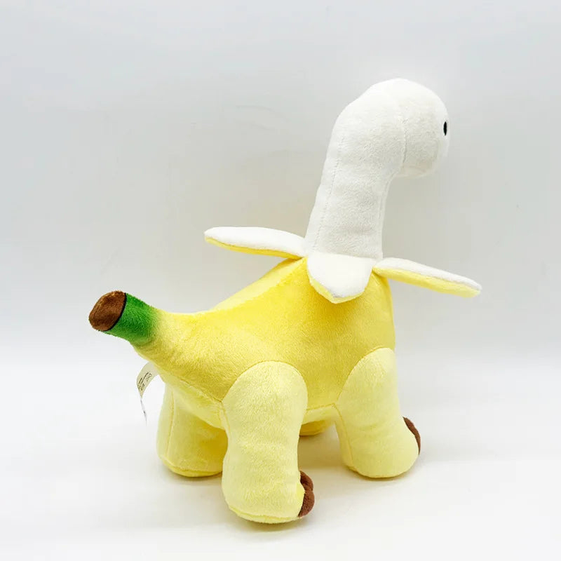 Peluche Dinosaure Banane Épluchée – Doudou Fruit Original & Rigolo 25cm