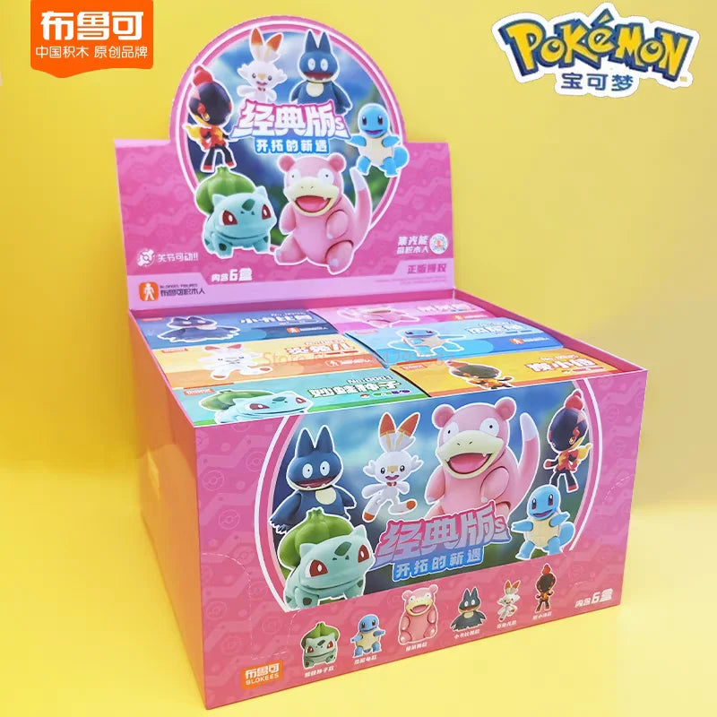 Figurines Pokémon sur socles thématiques représentants divers Pokémon populaires dans leur environnement