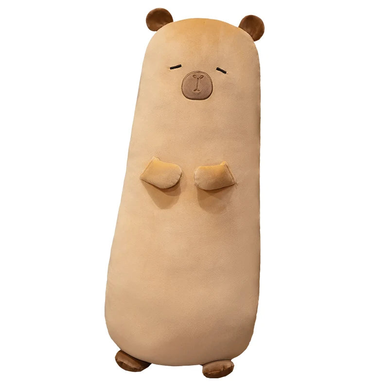 Peluche Capybara Géante Debout – Grand Doudou Kawaii Moelleux Décoration Lit