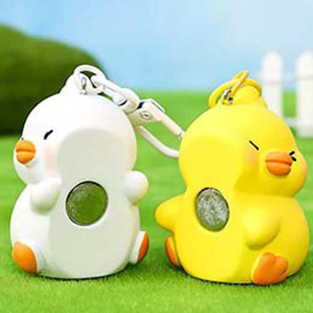 Lot de 2 Porte-Clés Animaux Kawaii – Pendentifs Panda, Canard & Chat en Résine