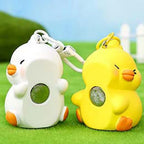 Lot de 2 Porte-Clés Animaux Kawaii – Pendentifs Panda, Canard & Chat en Résine