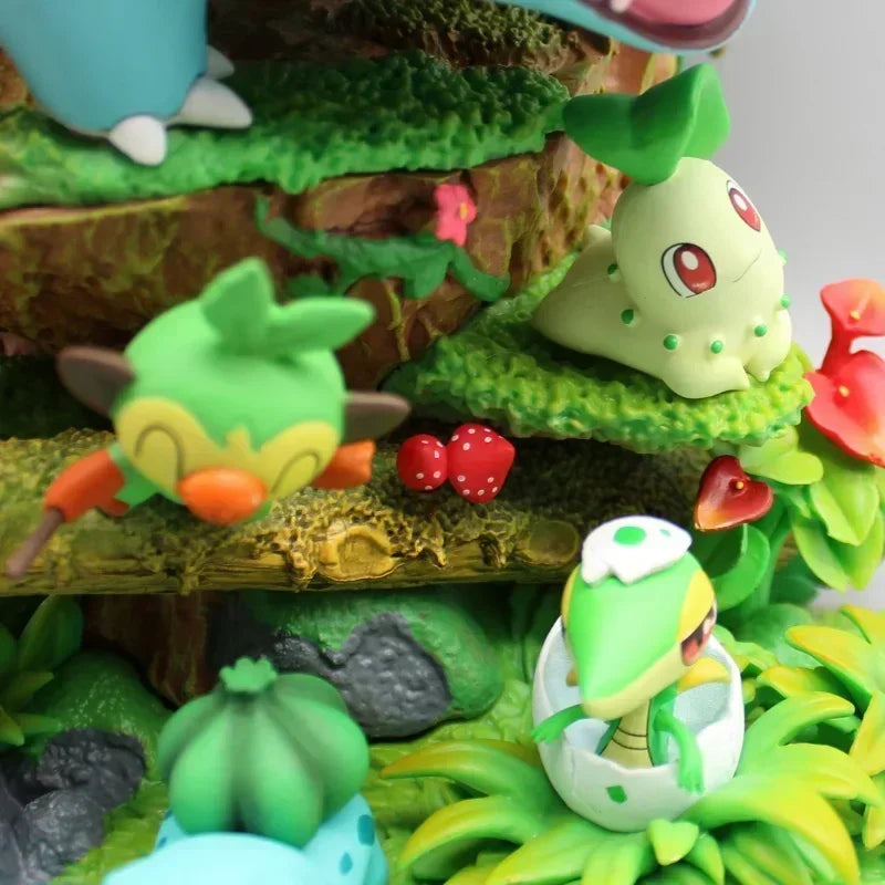 Statue Figurine Pokémon Florizarre & Starters Plante (33cm)