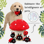 Peluche Champignon Rouge Cache-Cache – Maison Remplie de Mini Coccinelles
