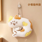 Peluche Chat Incurvée Forme crevette – Coussin de Nuque Moelleux Animaux