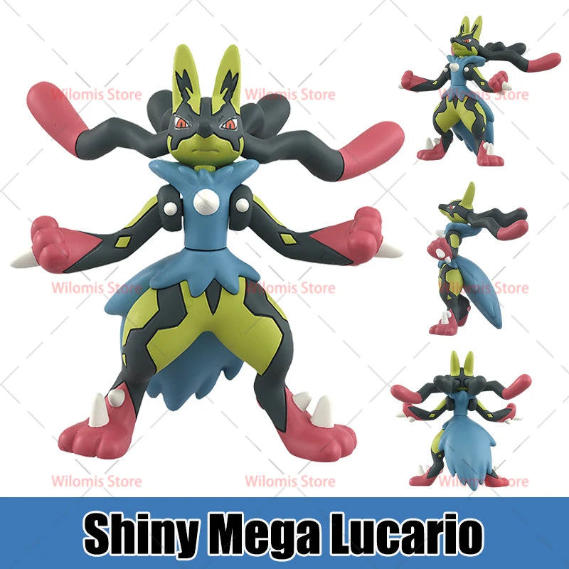 Figurines Pokémon de collection regroupant des formes évoluées et des Méga-Évolutions emblématiques.