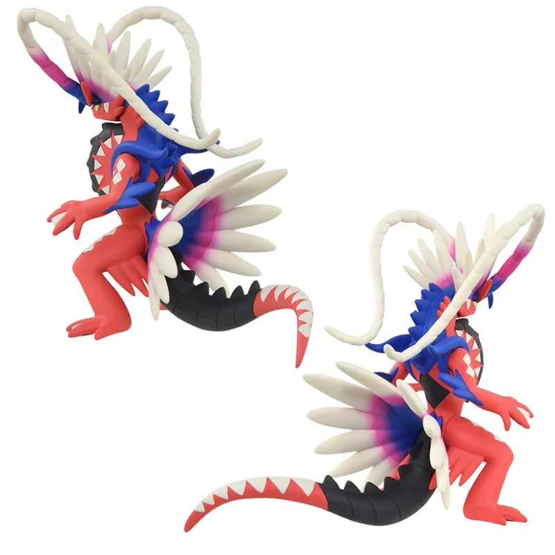 Sélection de figurines Pokémon variées incluant des Pokémon emblématiques, des formes de Teracristal et des dresseurs.