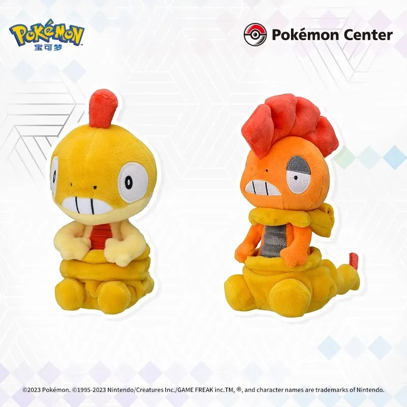 Limited Stock Pokémon Center Plush Toy Palm Series Scrafty Scraggy Sigilyph Yamask Tirtouga Archeops Zoroark Trubbish Minccino