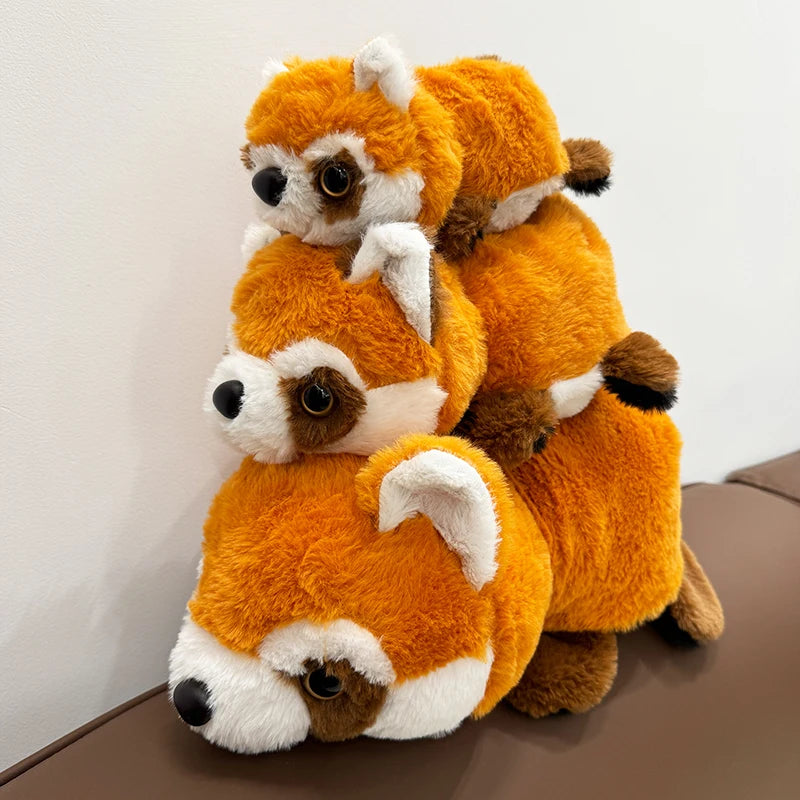 Peluche Reversible Panda & Panda Rouge – Doudou 2-en-1 Double Face