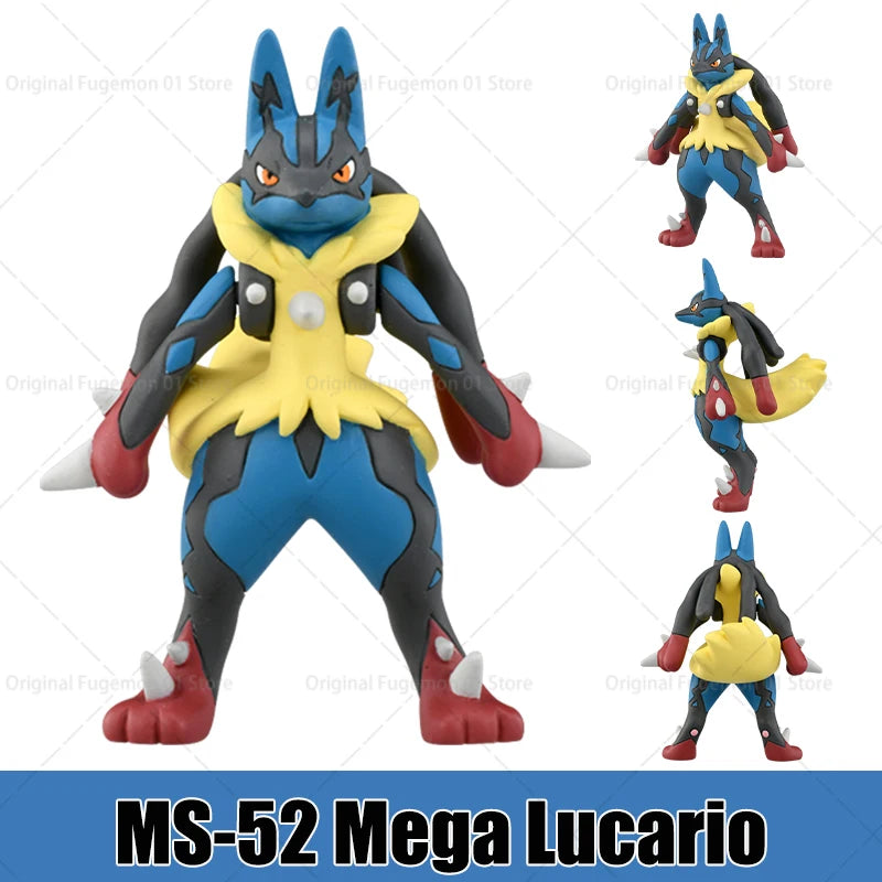 Figurines Pokémon de collection regroupant des formes évoluées et des Méga-Évolutions emblématiques.