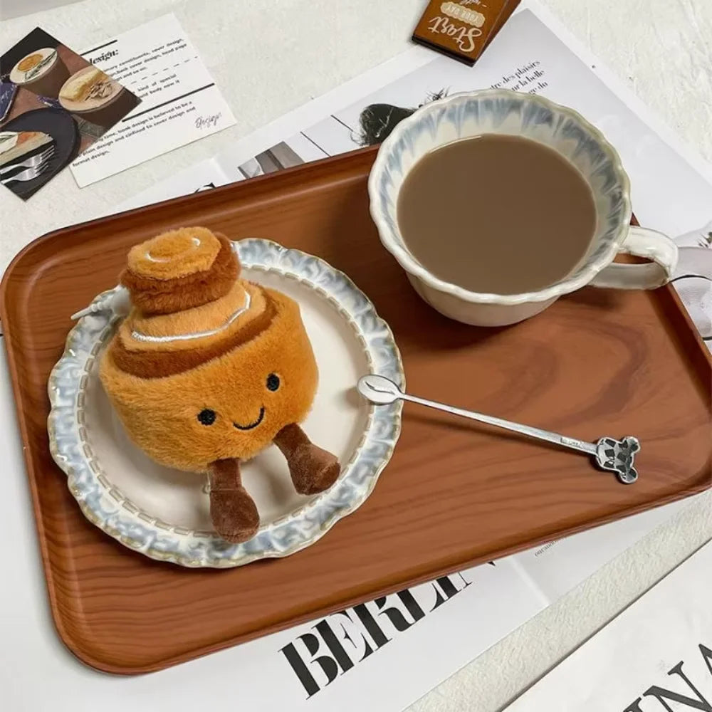 Peluche Petit-Déjeuner Kawaii – Doudou Pancakes, Toast & Brioche Souriante