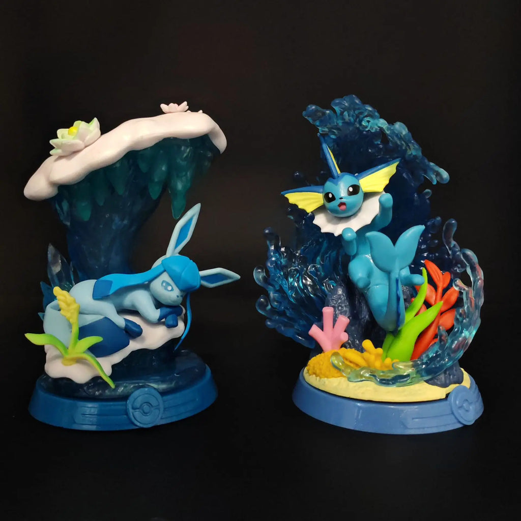 Set Figurines Pokémon Évolutions Évoli - Nymphali, Noctali, Aquali & Famille (9pcs)