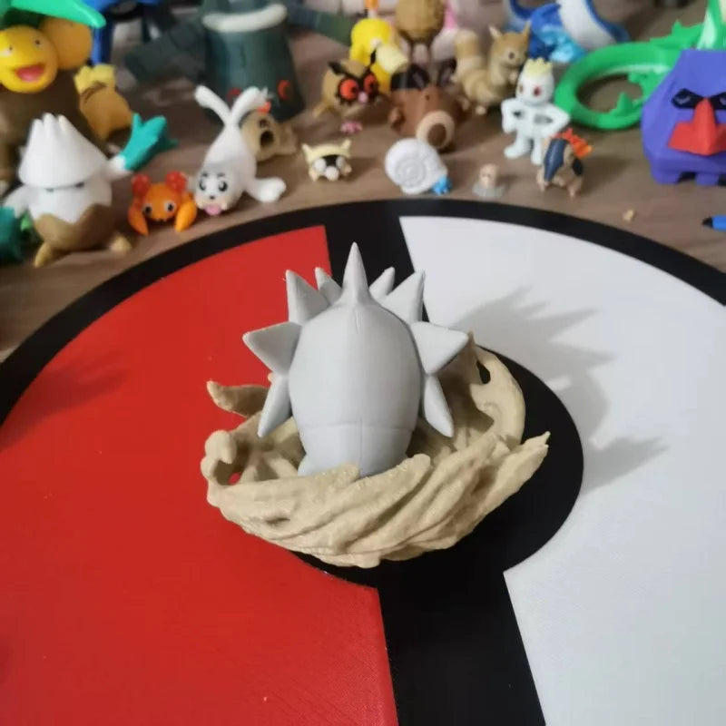 Figurines Pokémon de la ligne évolutive d'Embrylex, Ymphect, Tyranocif et Méga-Tyranocif
