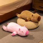 Peluche Capybara Géant Moelleux – Grand Doudou Long Traversin Câlin