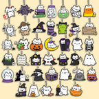 Lot Porte-Clés Chats Halloween – Pendentifs Citrouille, Fantôme & Sorcière Kawaii