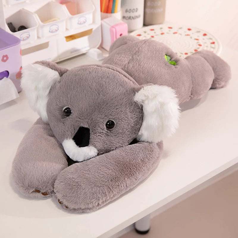 Peluche Animal Longs Bras Suspendu – Panda Rouge, Koala, Dino, Girafe avec Scratch