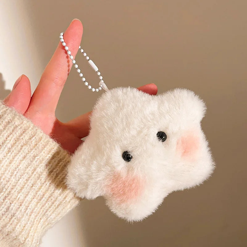 Mini Pendentif Peluche Kawaii – Bijou de Sac porte clé Ours, Fraise, Étoile & Lapin