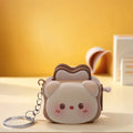 Porte-Clés Grille-Pain Toast Animaux – Pendentif Pop-Up Panda, Lapin & Ours