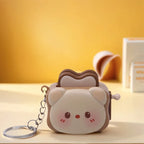 Porte-Clés Grille-Pain Toast Animaux – Pendentif Pop-Up Panda, Lapin & Ours