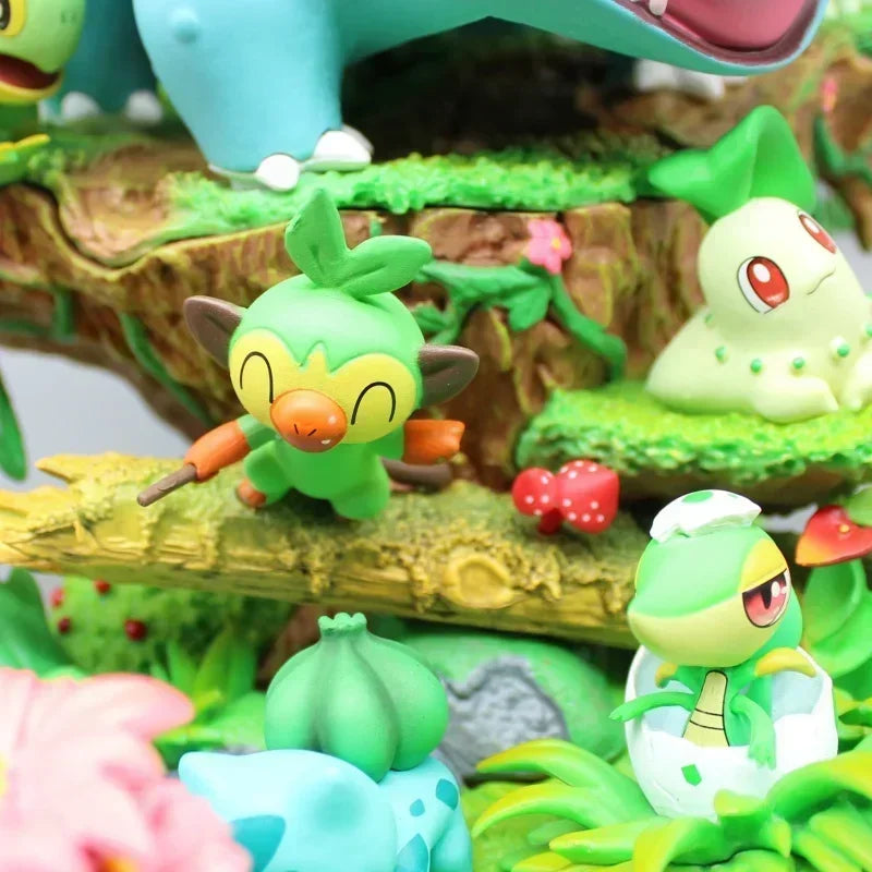Statue Figurine Pokémon Florizarre & Starters Plante (33cm)