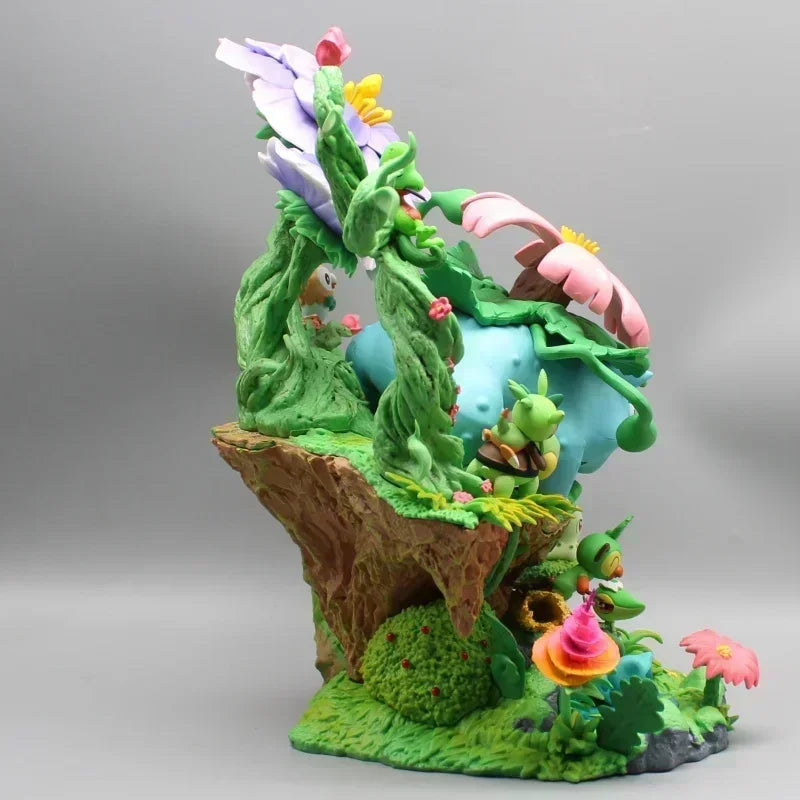 Statue Figurine Pokémon Florizarre & Starters Plante (33cm)