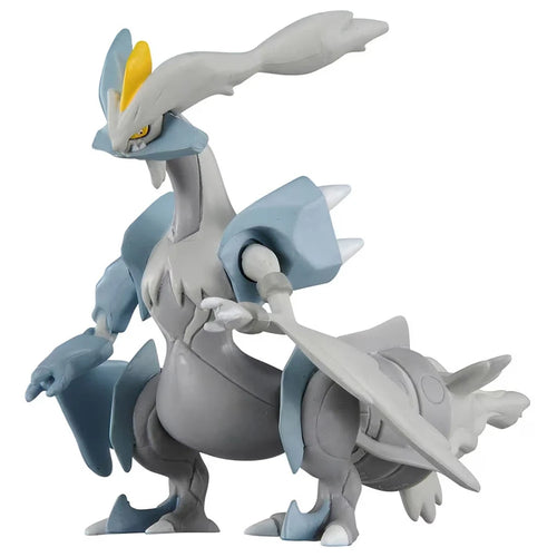 Figurine Pokémon officielle de Kyurem Blanc et Kyurem Noir, Pokémon légendaires d'Unys.