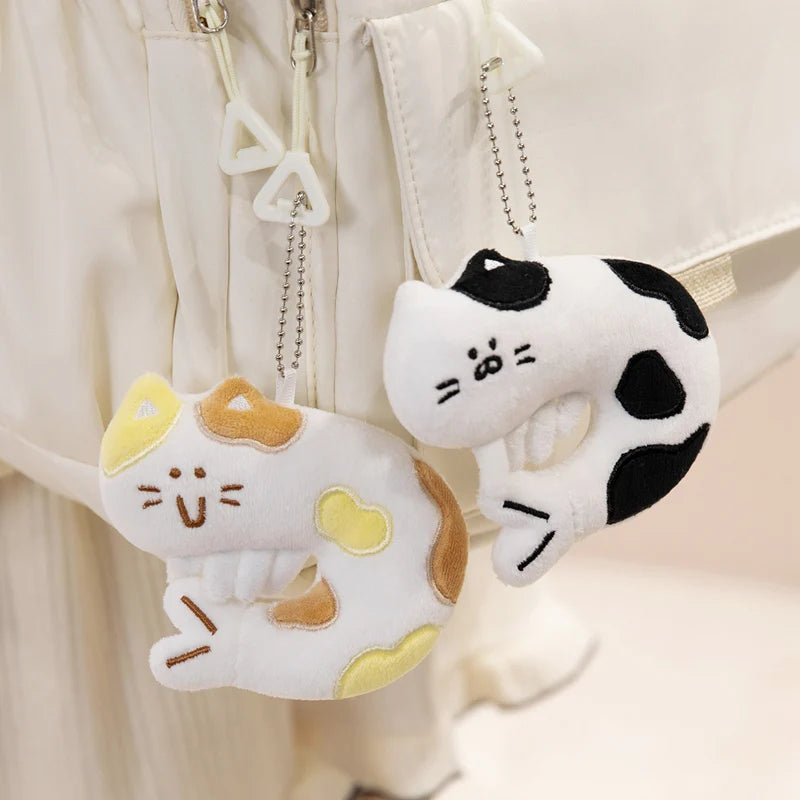 Peluche Chat Incurvée Forme crevette – Coussin de Nuque Moelleux Animaux
