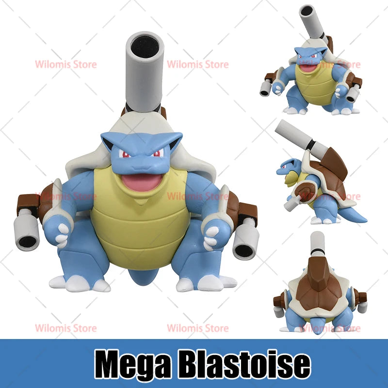 Figurines Pokémon de collection regroupant des formes évoluées et des Méga-Évolutions emblématiques.