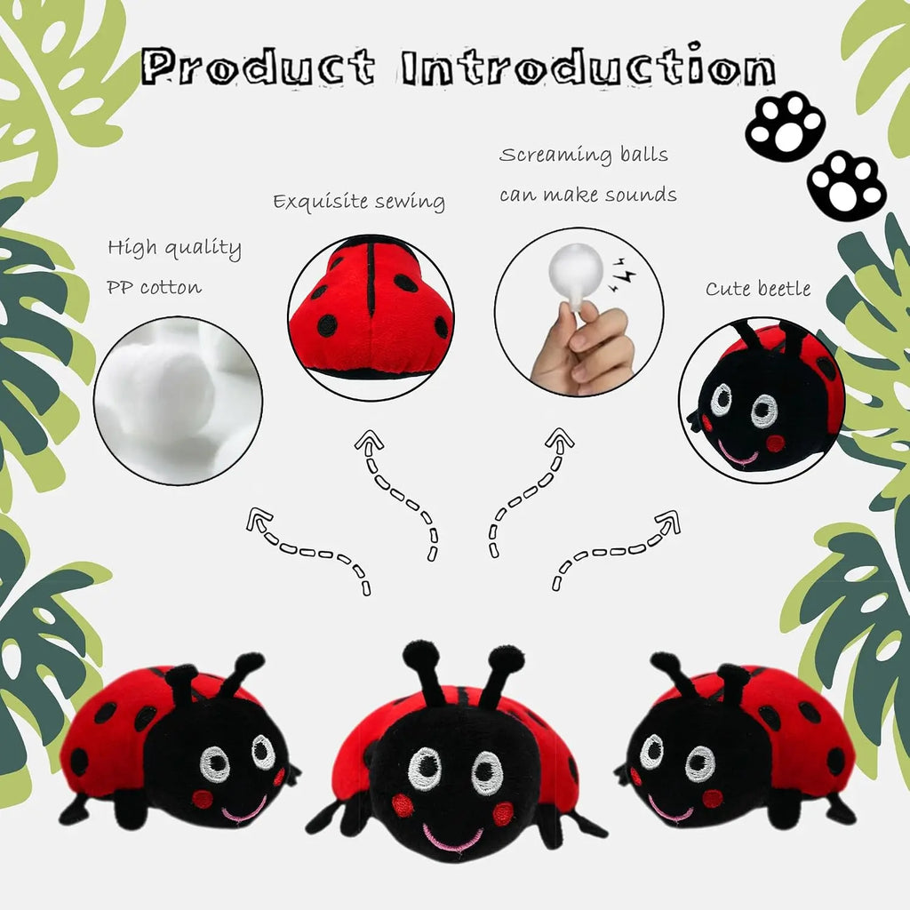 Peluche Champignon Rouge Cache-Cache – Maison Remplie de Mini Coccinelles