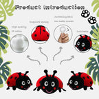 Peluche Champignon Rouge Cache-Cache – Maison Remplie de Mini Coccinelles