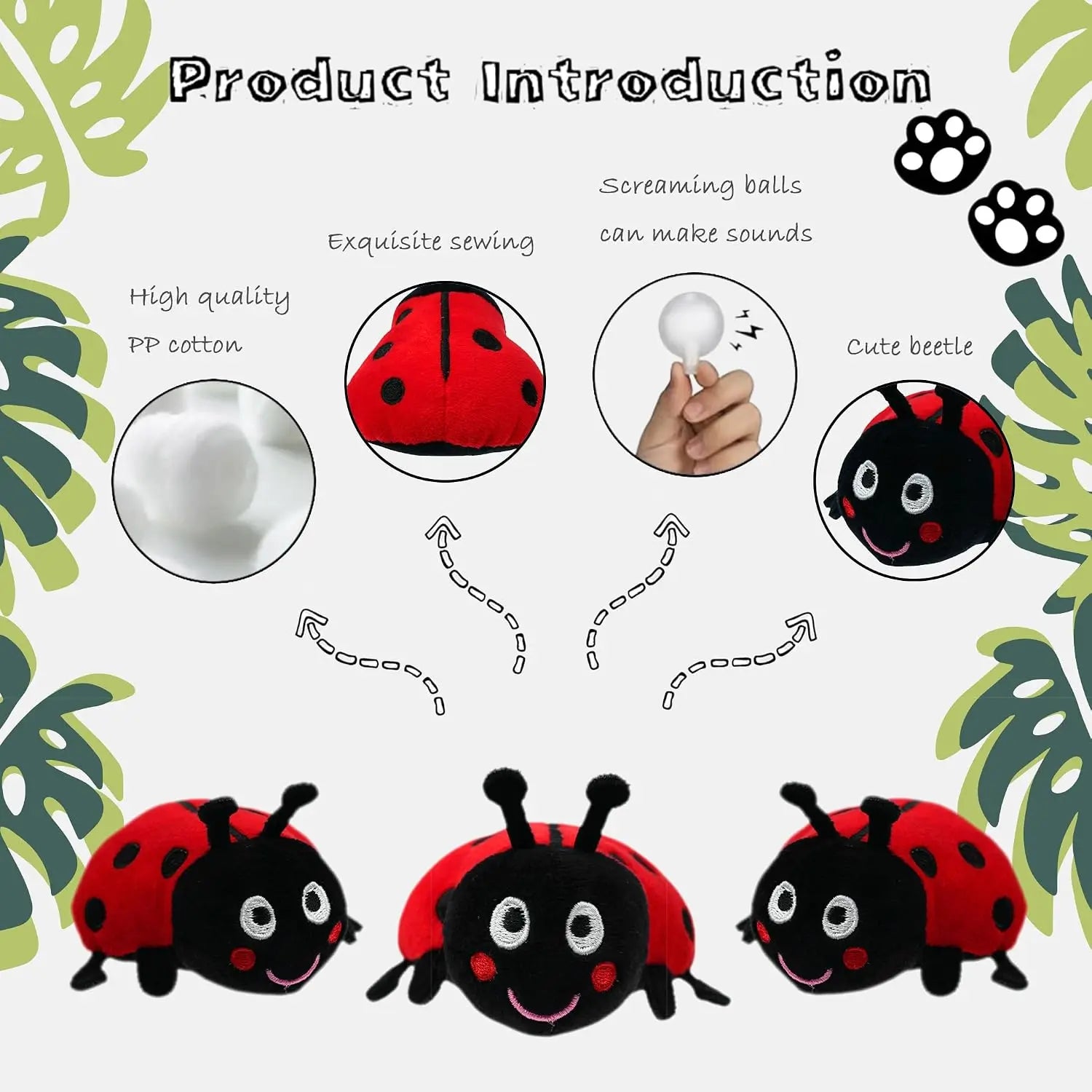 Peluche Champignon Rouge Cache-Cache – Maison Remplie de Mini Coccinelles