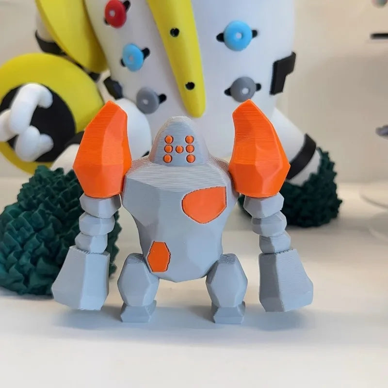 Ensemble de figurines représentant le titan Regigigas entouré des autres Golems légendaires à l'échelle 1/20.