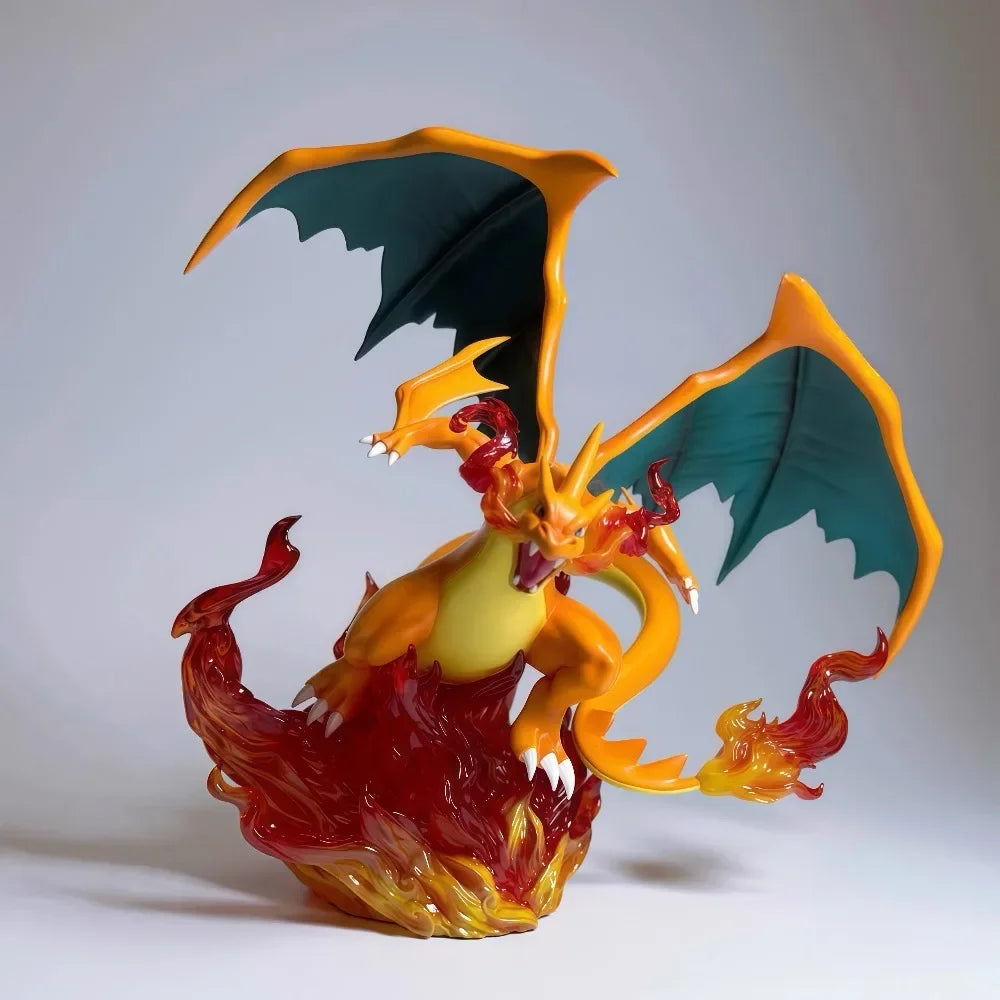 Statue Figurine Pokémon Méga-Dracaufeu X & Y - Affrontement Brasier (36cm)