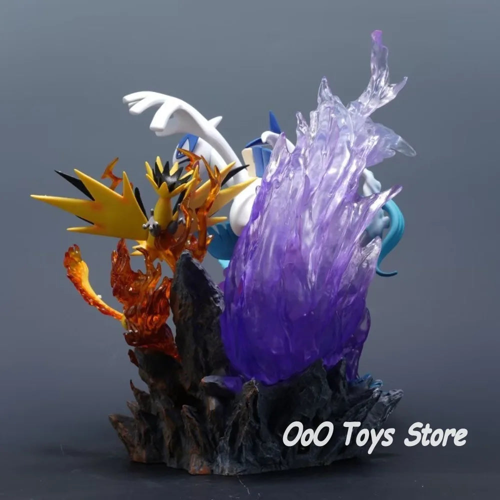 Statue Figurine Pokémon Légendaires Oiseaux - Lugia, Artikodin, Élector & Sulfura (31cm)