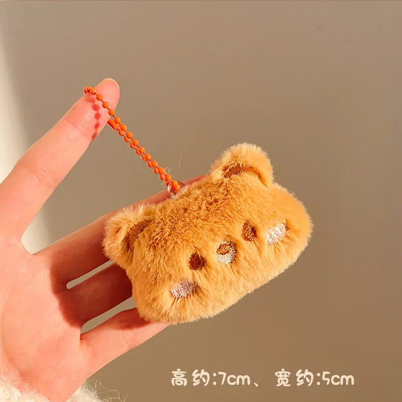 Mini Pendentif Peluche Kawaii – Bijou de Sac porte clé Ours, Fraise, Étoile & Lapin