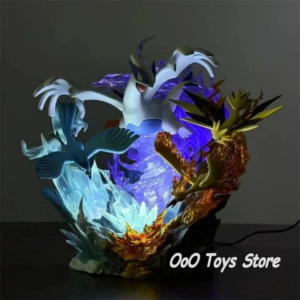Statue Figurine Pokémon Légendaires Oiseaux - Lugia, Artikodin, Élector & Sulfura (31cm)