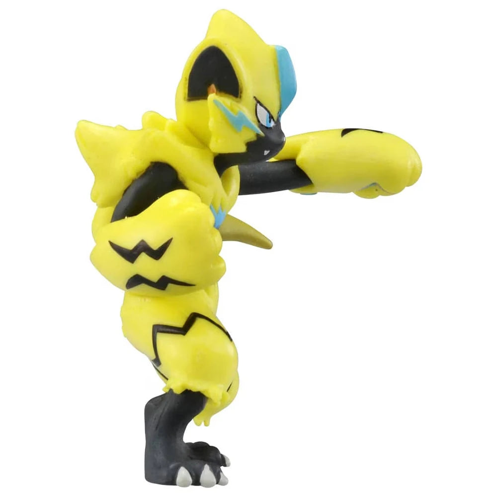 Figurine Pokémon officielle au format compact représentant le Pokémon fabuleux Zeraora.