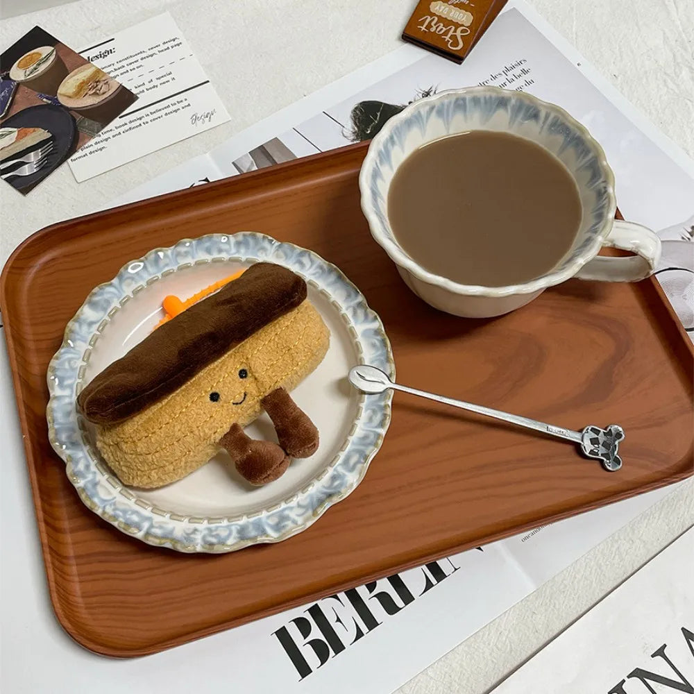 Peluche Petit-Déjeuner Kawaii – Doudou Pancakes, Toast & Brioche Souriante