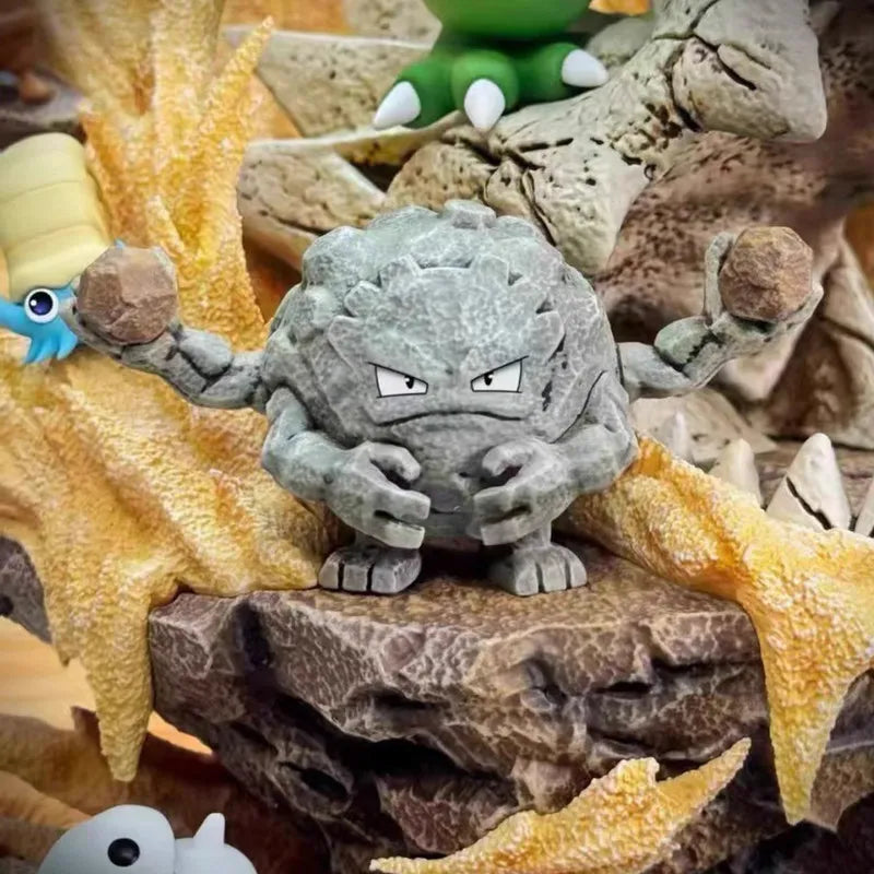 Statue Figurine Pokémon Tyranocif & Type Sol Roche - Tempête de Sable
